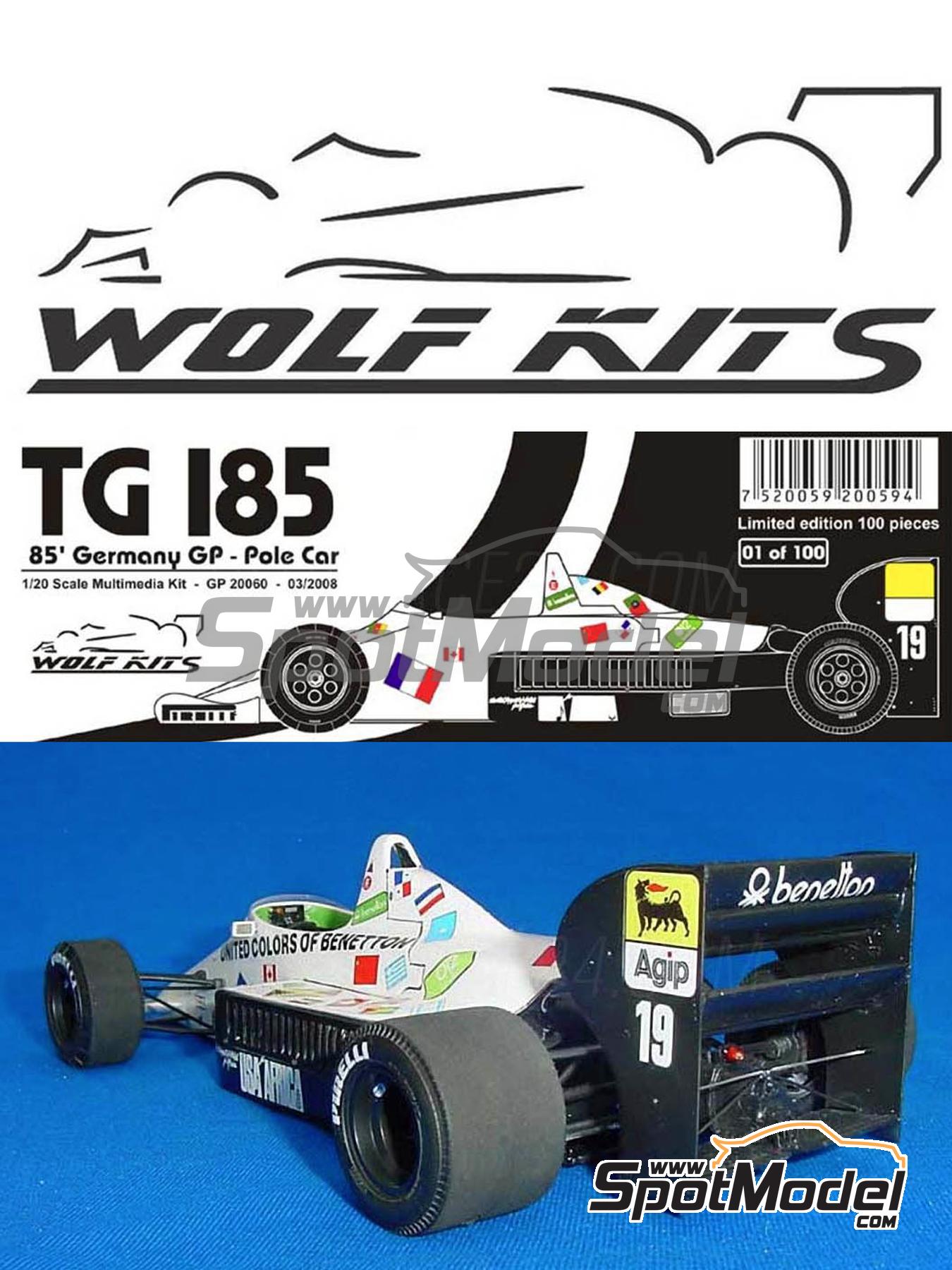 Wolf Kits GP20059: Car scale model kit 1/20 scale - Toleman Hart